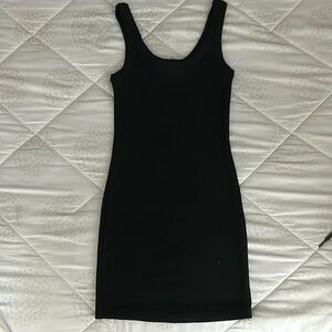 Black mini dress